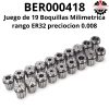 Juego de 19 Boquillas Milimétrica rango ER32 precisión 0.008 - Imagen 2