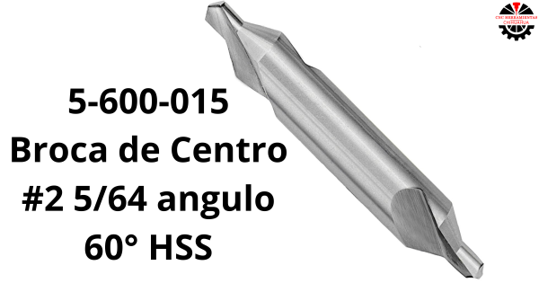 Broca de Centro #2 5/64 angulo 60° HSS