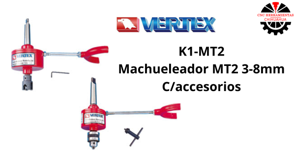 Machueleador MT2 3-8mm C/accesorios