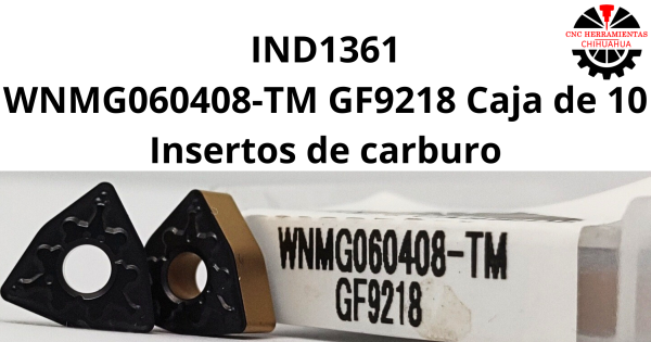 WNMG060408-TM GF9218 Caja de 10 Insertos de carburo