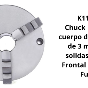 Chuck Universal cuerpo de fundición de 3 mordazas solidas Montaje Frontal 160MM / 6 Fuerda