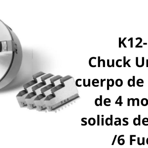Chuck Universal cuerpo de fundición de 4 mordazas solidas de 160 mm /6 Fuerda