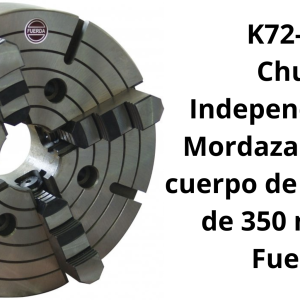 Chuck Independiente 4 Mordazas Sólidas cuerpo de fundición  de 350 mm/ 14 Fuerda
