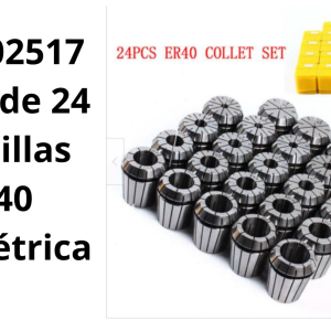 Juego de 24 boquillas ER40 Milimétrica