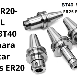 Cono BT40 L150 para sujetar boquillas ER20