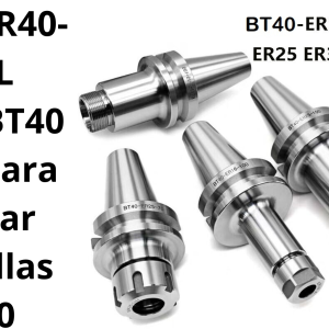 Cono BT40 L100 para sujetar boquillas ER40