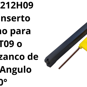 Porta Inserto Derecho para CCMT09 o CCGT09 zanco de 12mm Angulo 90°