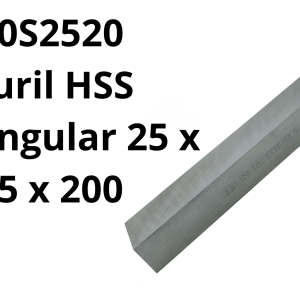 Buril HSS rectangular 25 x 25 x 200