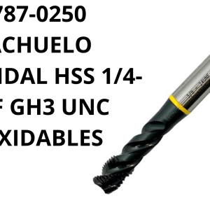 MACHUELO HELICOIDAL HSS 1/4-20 3F GH3 UNC INOXIDABLES
