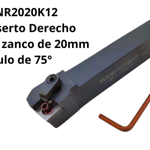 Porta Inserto Derecho CNMG1204 zanco de 20mm Angulo de 75°