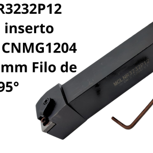 Porta inserto Derecho CNMG1204 Zanco 32mm Filo de 95°
