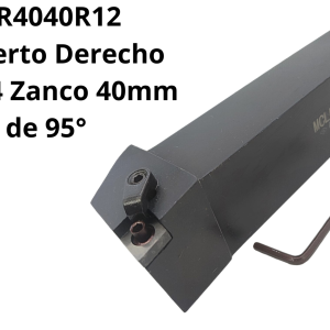 Porta inserto Derecho CNMG1204 Zanco 40mm Filo de 95°