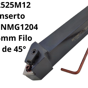 Porta inserto Derecho CNMG1204 Zanco 25mm Filo Angulo de 45°