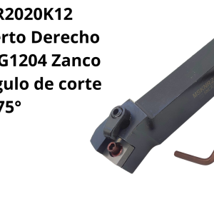 Porta inserto Derecho para SNMG1204 Zanco 20mm Angulo de corte 75°