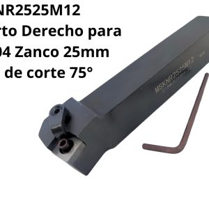 Porta inserto Derecho para SNMG1204 Zanco 25mm Angulo de corte 75°