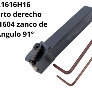 Porta inserto derecho para TNMG1604 zanco de 16mm Angulo 91°