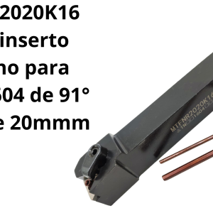 Porta inserto derecho para TNMG1604 de 91° zanco de 20mmm