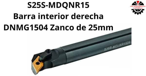 Barra interior derecha DNMG1504 Zanco de 25mm