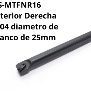 Barra interior Derecha TNMG1604 diametro de 30mm zanco de 25mmBarra interior Derecha TNMG1604 diametro de 30mm zanco de 25mm