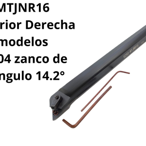 Barra interior Derecha para modelos TNMG1604 zanco de 25mm Angulo 14.2°