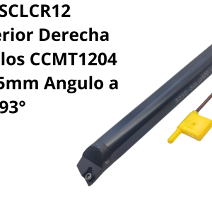Barra interior Derecha para modelos CCMT1204 zanco de 25mm Angulo a 93°